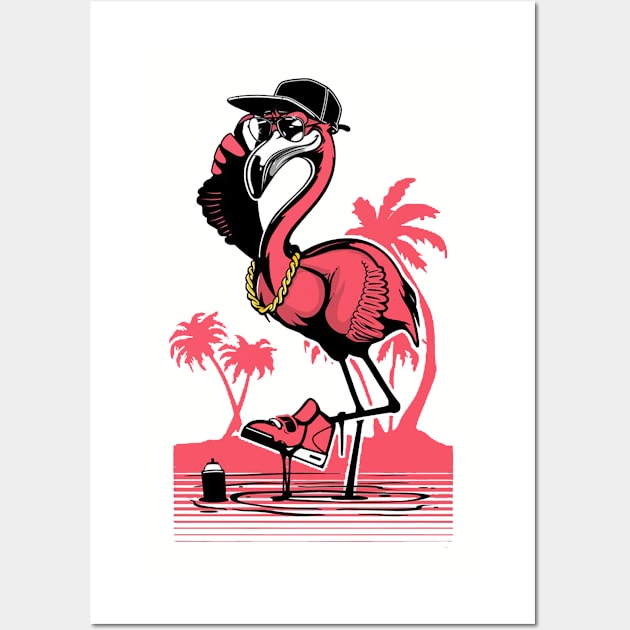 Flamingo Wall Art by dylanelisa